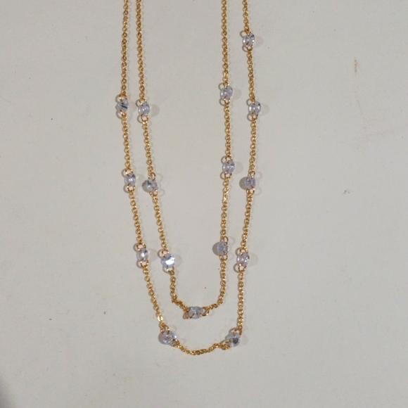 ✨ Maurices Gold-Tone Layered Dazzling Cubic Zirconia Necklace - Women's Jewelry - Picture 3 of 10